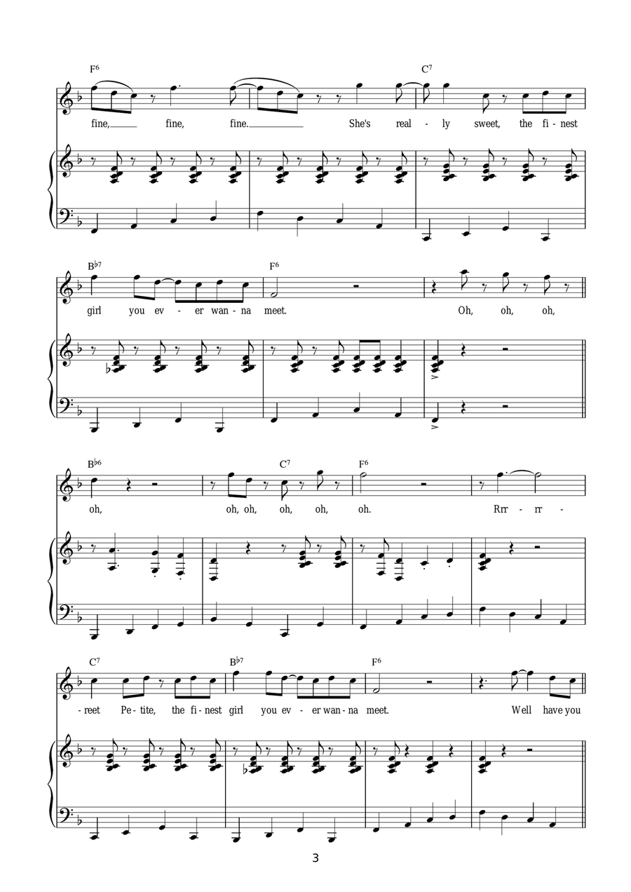 Reet Petite Reet Petite Acoustic Guitar scores gallery preview page 3