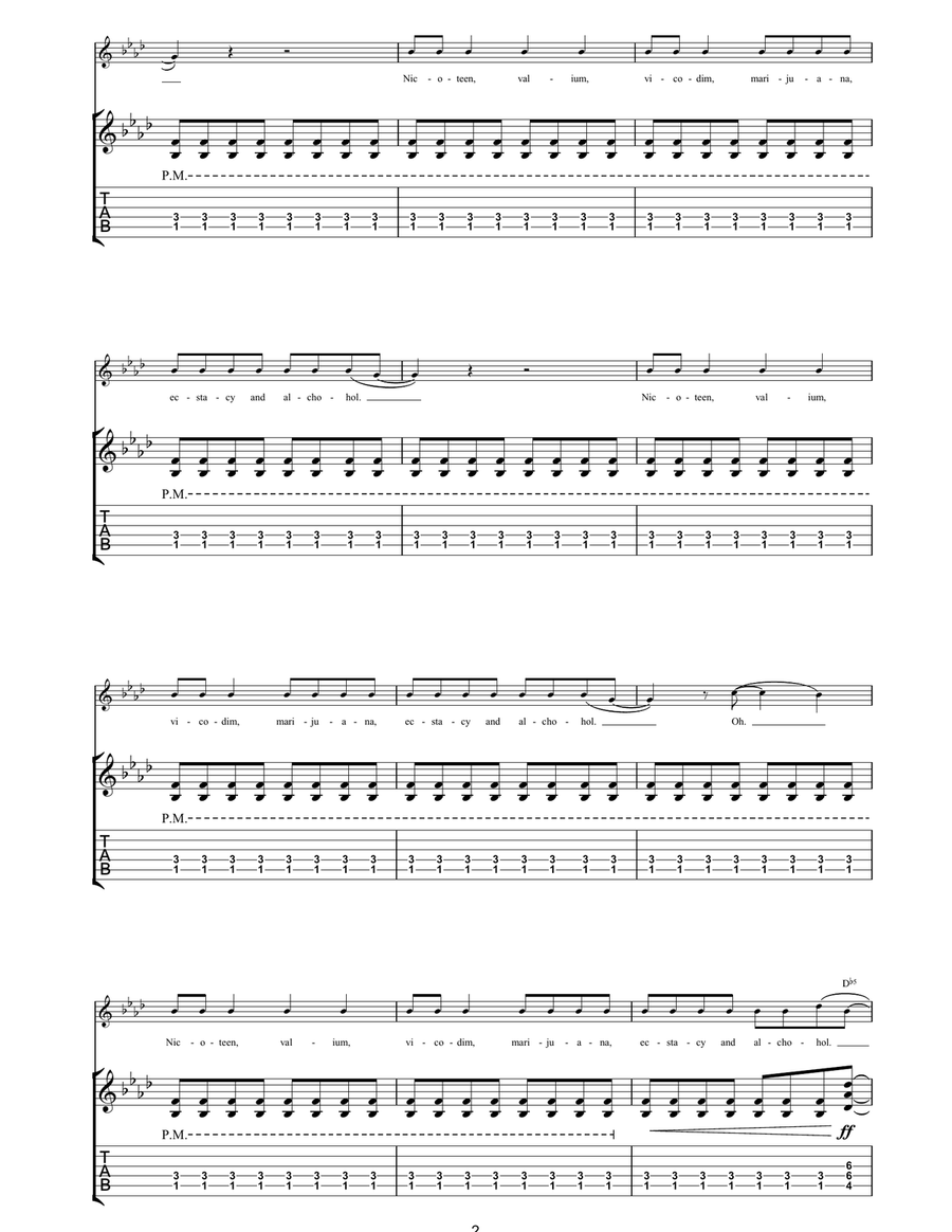 Feel Good Hit Of The Summer Acoustic Guitar scores gallery preview page 2