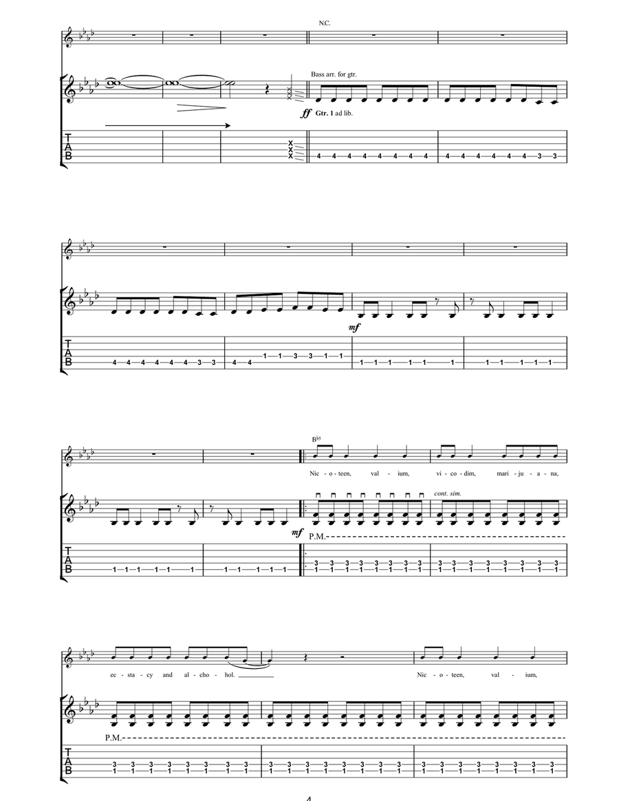 Feel Good Hit Of The Summer Acoustic Guitar scores gallery preview page 4