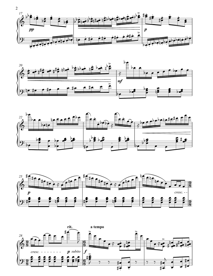 Scherzo Scherzo Piano, Vocal, Guitar scores gallery preview page 2