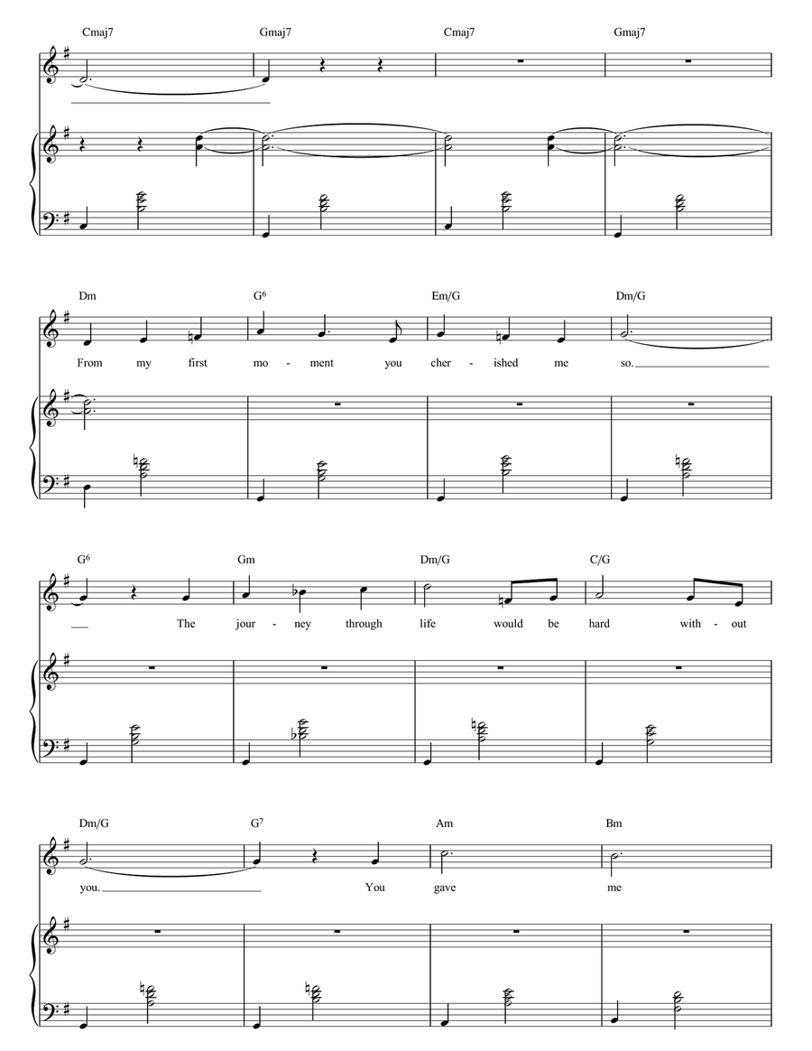 From My First Moment From My First Moment Piano, Vocal, Guitar scores gallery preview page 2