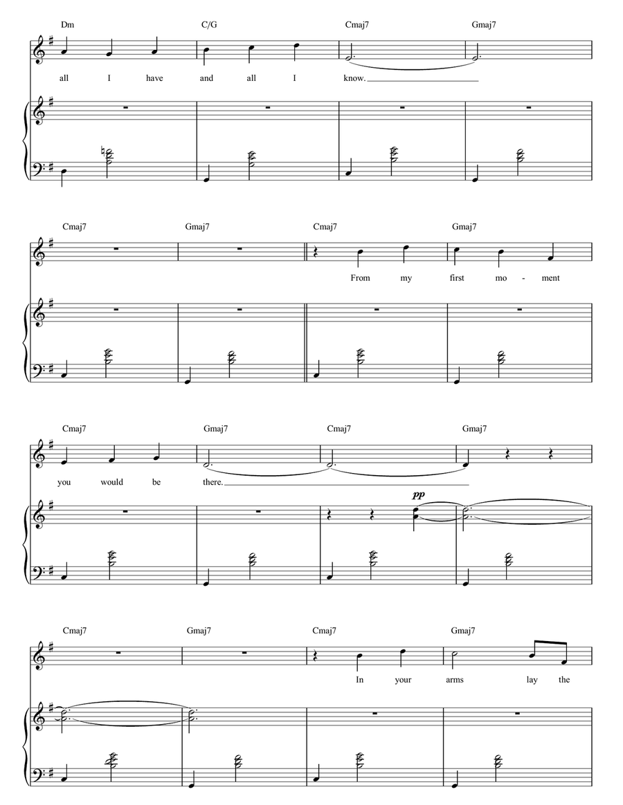 From My First Moment From My First Moment Piano, Vocal, Guitar scores gallery preview page 3