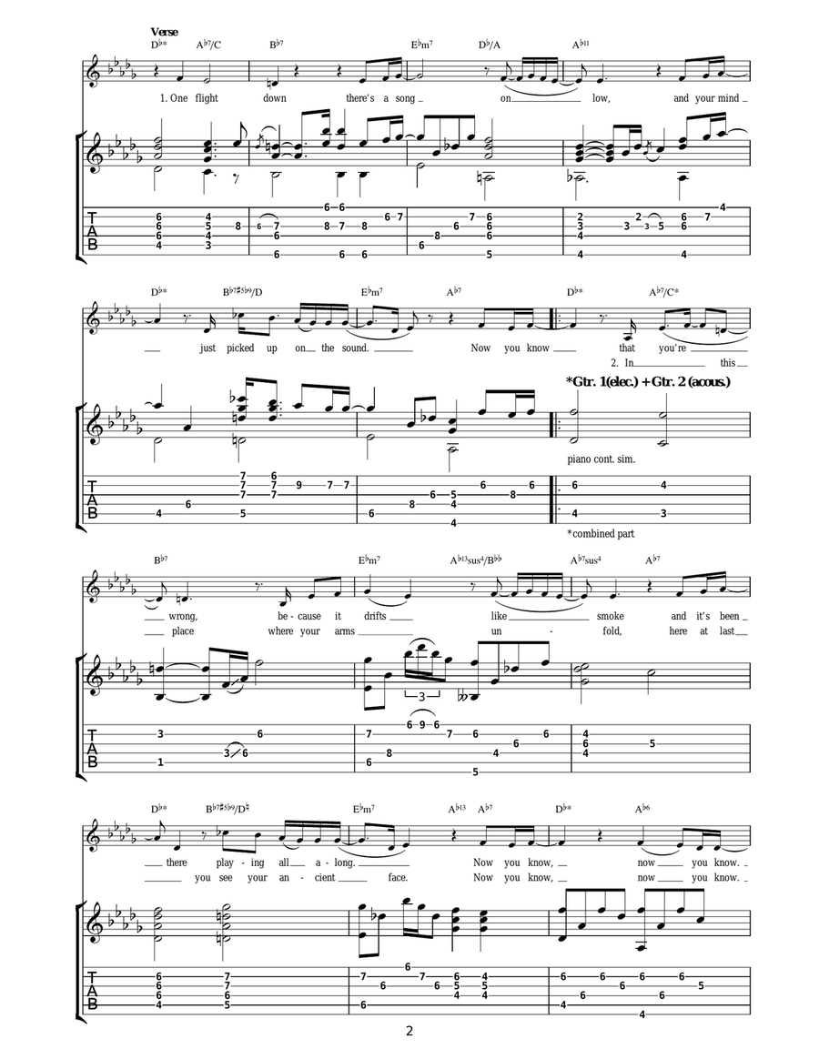 One Flight Down One Flight Down Acoustic Guitar scores gallery preview page 2