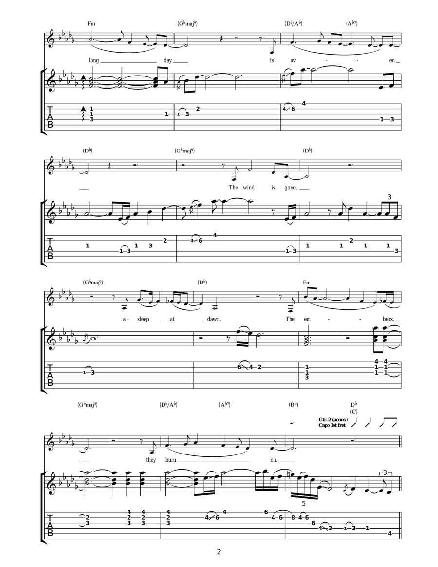 The Long Day Is Over The Long Day Is Over Acoustic Guitar scores gallery preview page 2