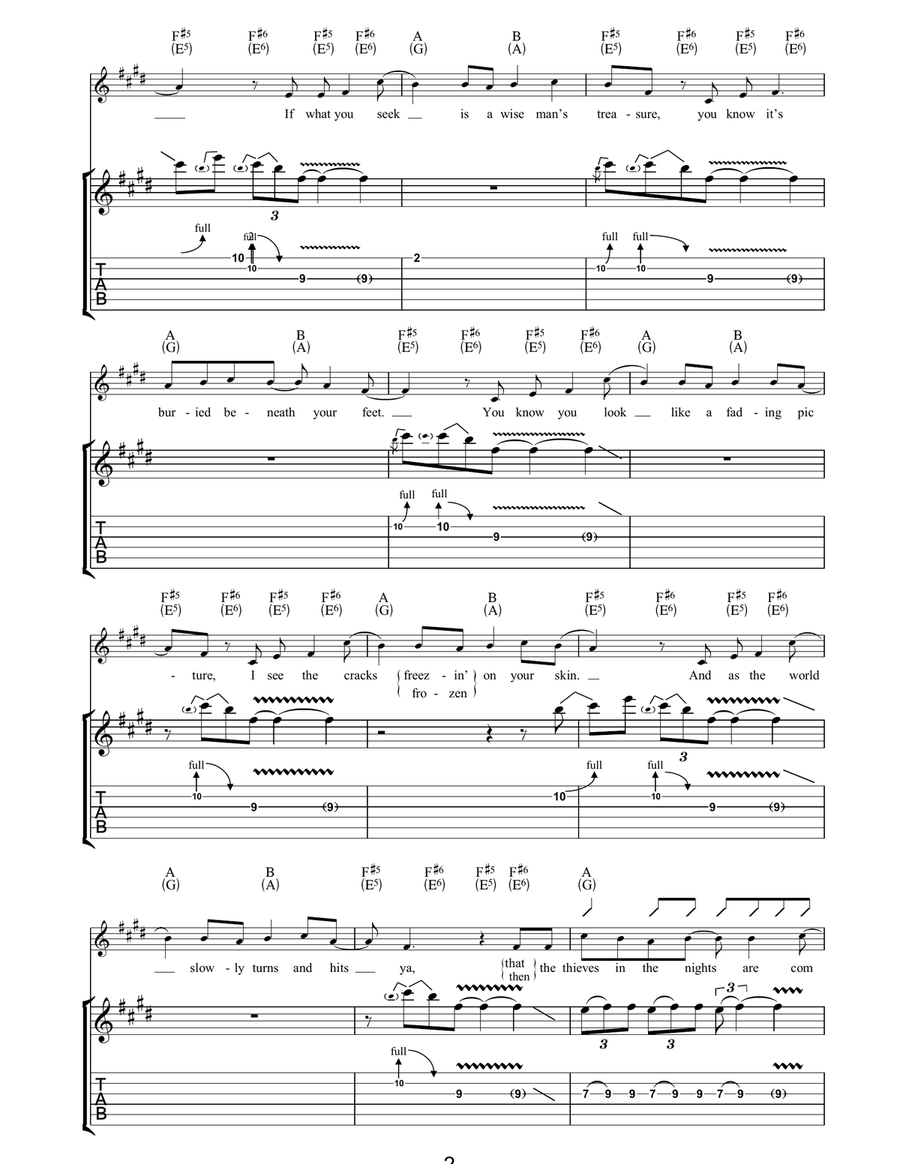 Force Of Nature Force Of Nature Acoustic Guitar scores gallery preview page 2