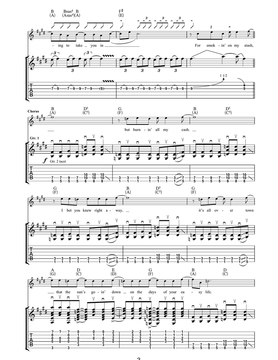 Force Of Nature Force Of Nature Acoustic Guitar scores gallery preview page 3