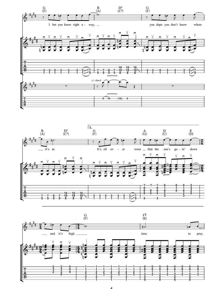 Force Of Nature Force Of Nature Acoustic Guitar scores gallery preview page 4