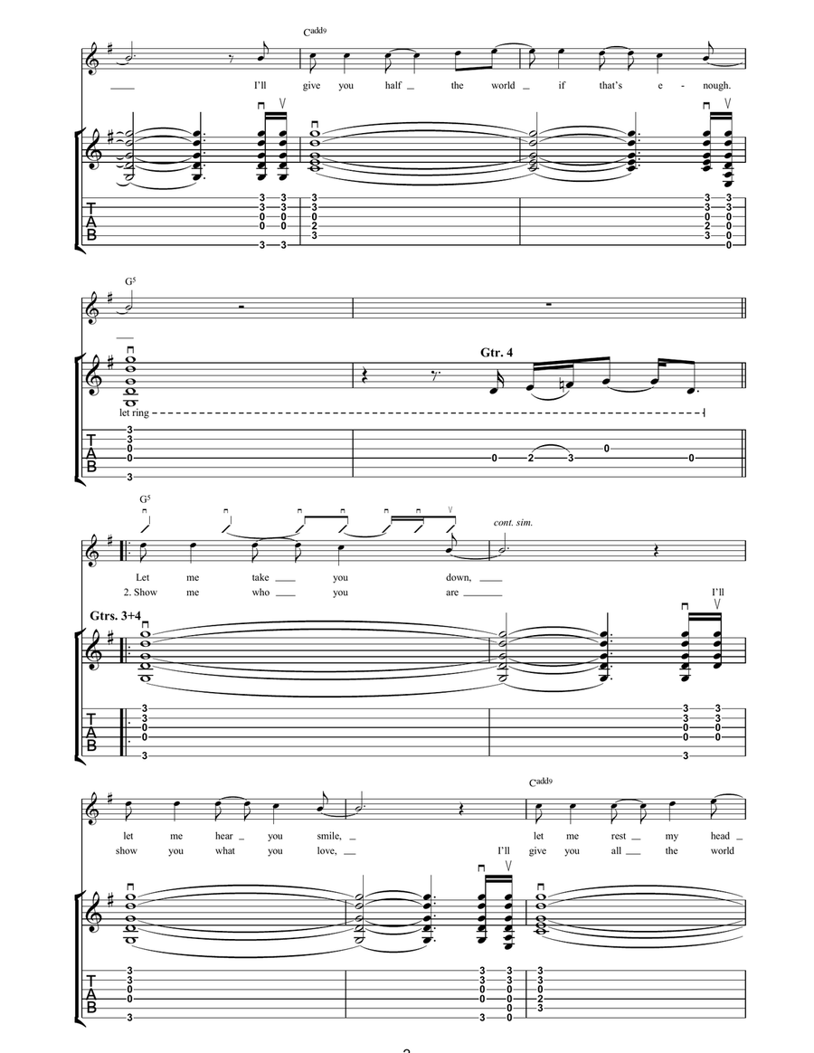 (Probably) All In The Mind Acoustic Guitar scores gallery preview page 2