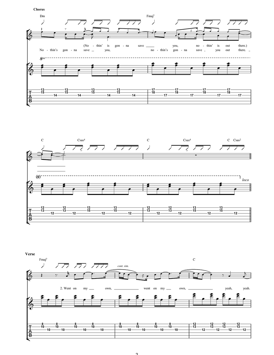 Homesick Homesick Acoustic Guitar scores gallery preview page 2