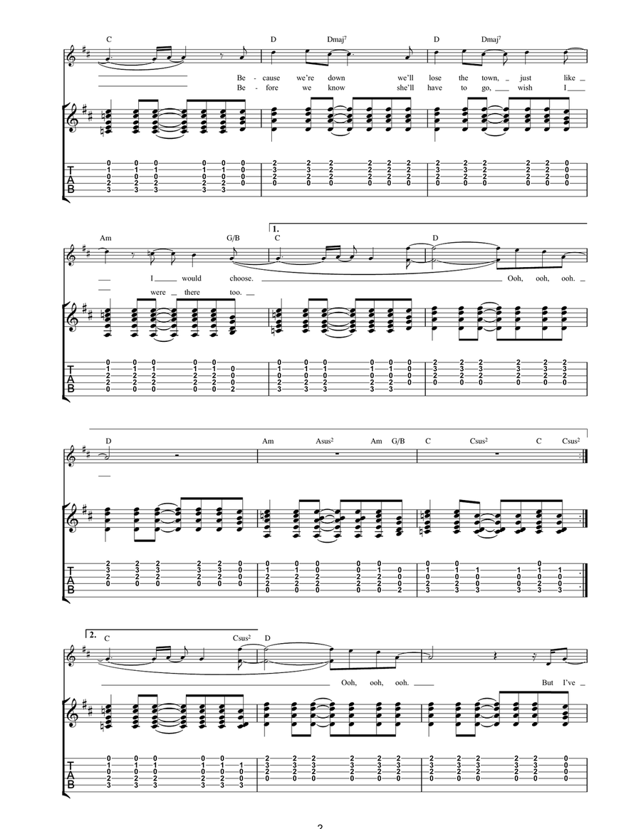 Mary Jane Mary Jane Acoustic Guitar scores gallery preview page 2