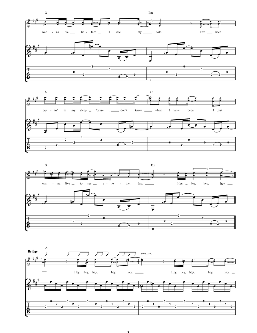 1969 1969 Acoustic Guitar scores gallery preview page 3