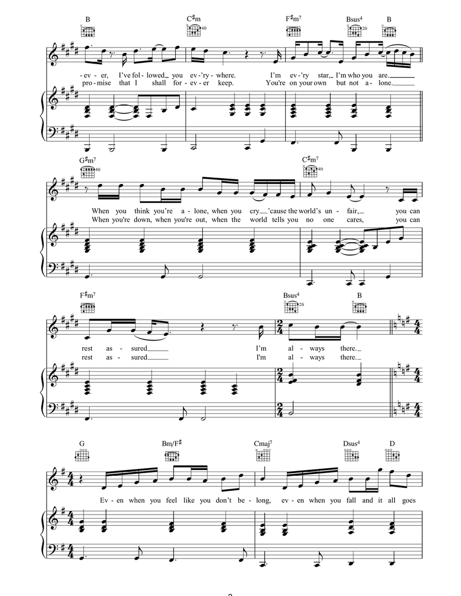 With You All The Time With You All The Time Piano, Vocal, Guitar scores gallery preview page 2