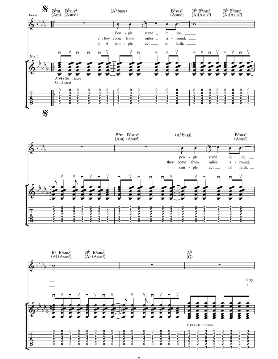 Dead In The Water Dead In The Water Acoustic Guitar scores gallery preview page 2