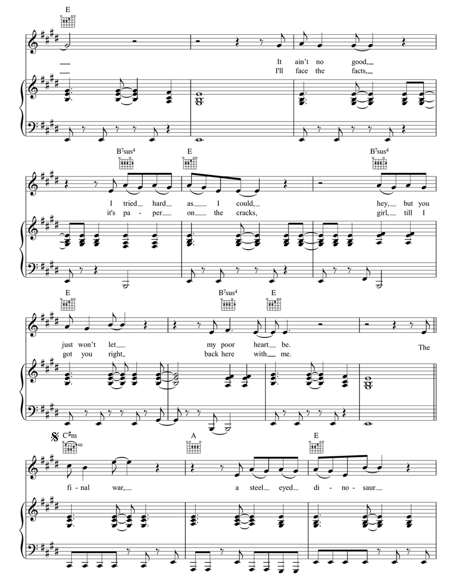 Caroline Caroline Piano, Vocal, Guitar scores gallery preview page 2