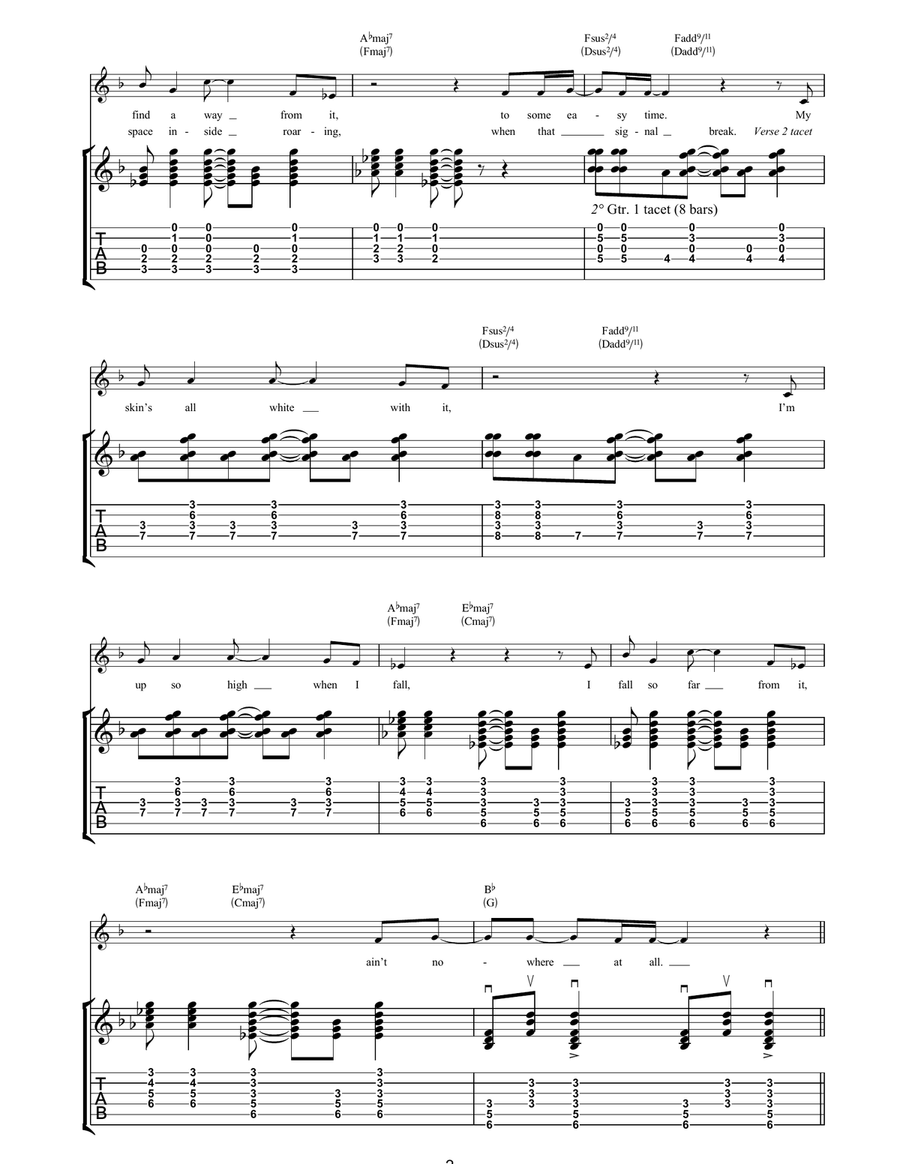 Long Distance Call Long Distance Call Acoustic Guitar scores gallery preview page 2