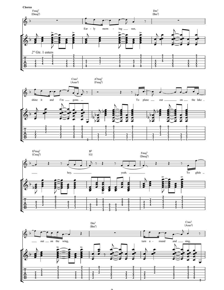 Long Distance Call Long Distance Call Acoustic Guitar scores gallery preview page 3