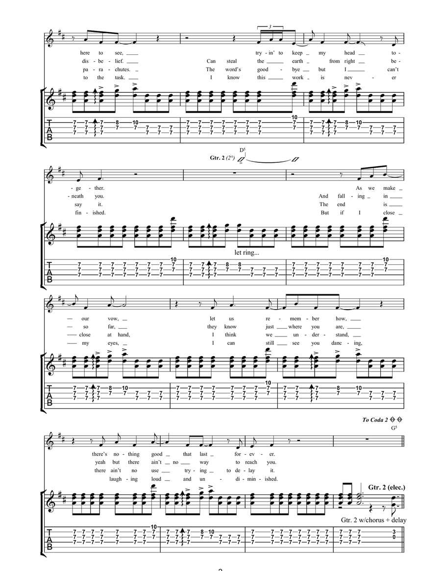 Freedom Acoustic Guitar scores gallery preview page 2