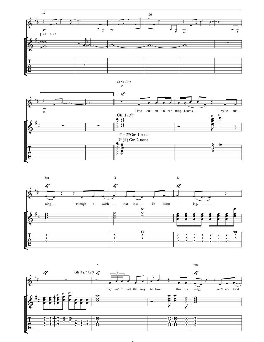 Freedom Acoustic Guitar scores gallery preview page 3