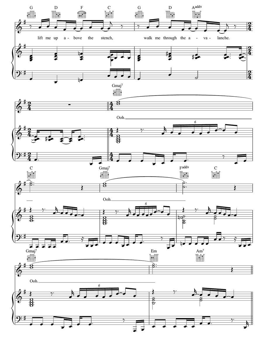 Kangaroo Kangaroo Piano, Vocal, Guitar scores gallery preview page 3