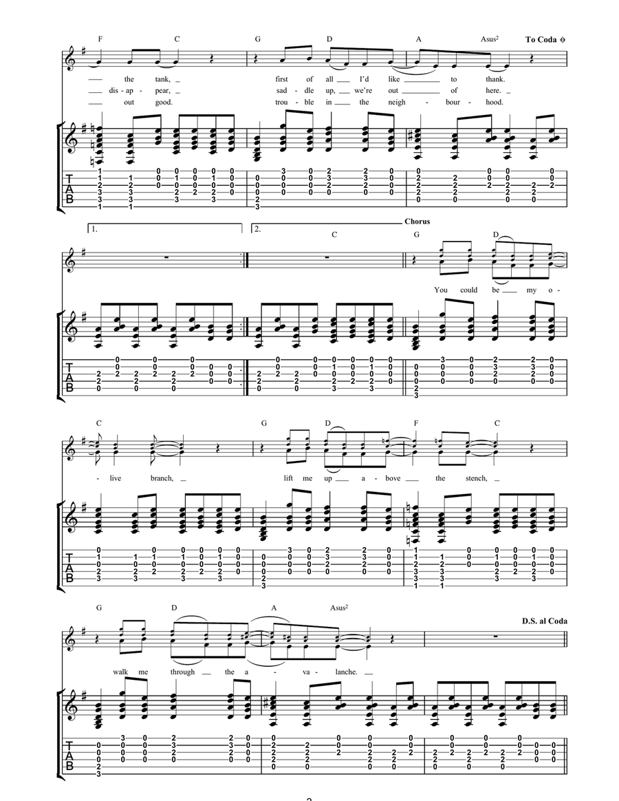 Kangaroo Kangaroo Acoustic Guitar scores gallery preview page 3