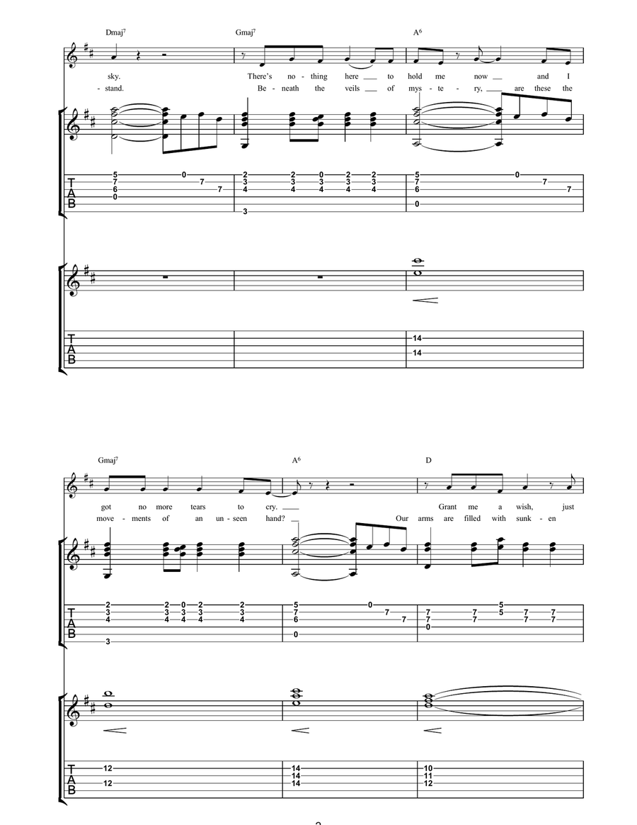 Last Boat To America Last Boat To America Acoustic Guitar scores gallery preview page 2