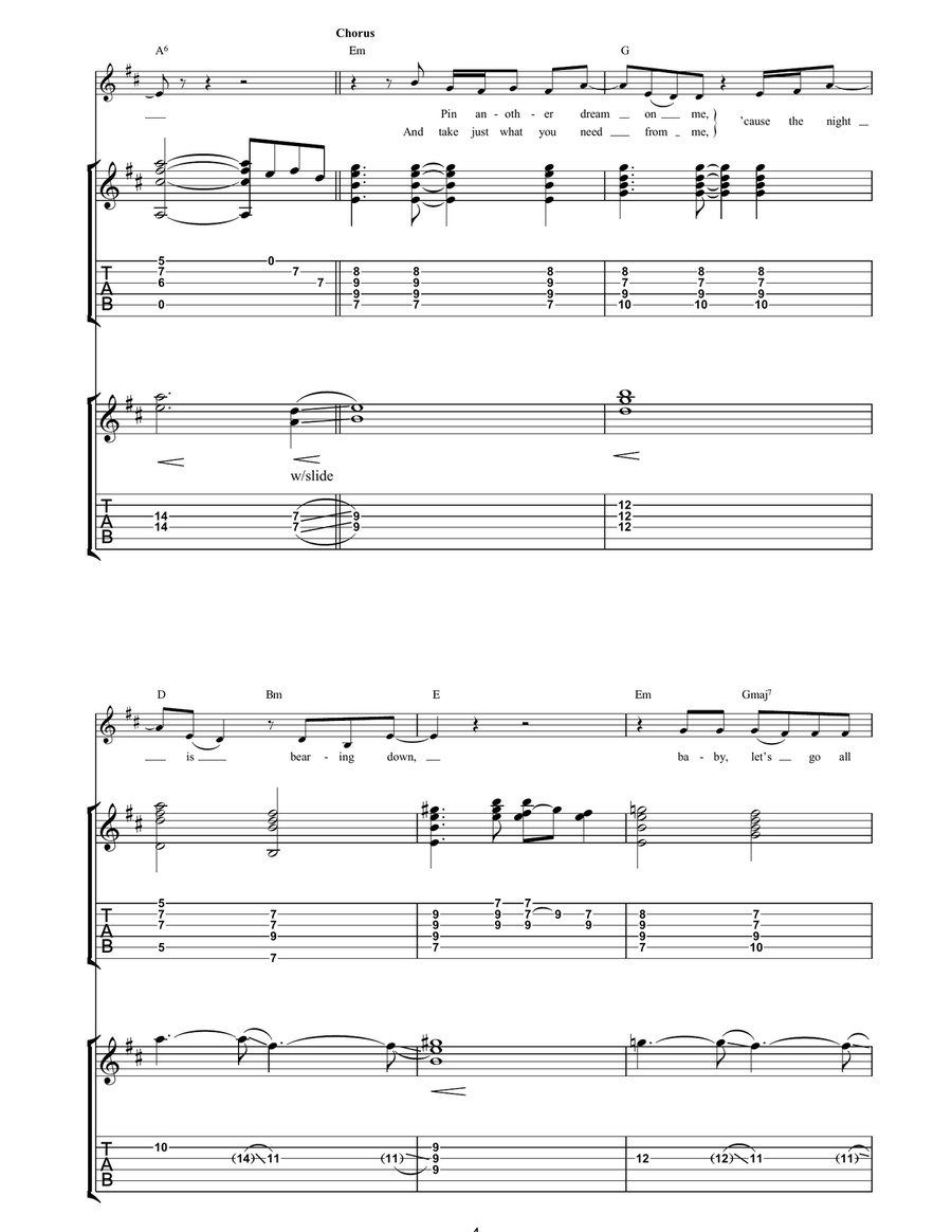 Last Boat To America Last Boat To America Acoustic Guitar scores gallery preview page 4
