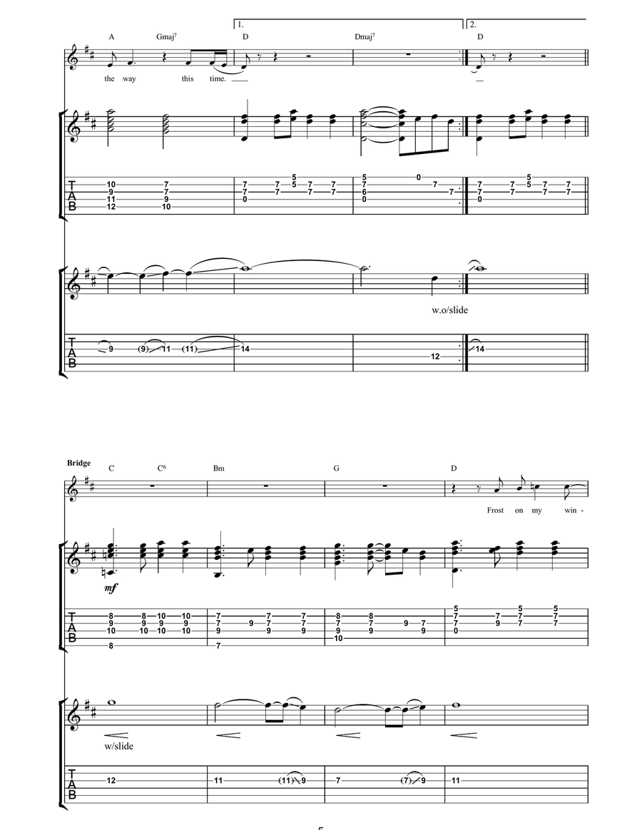 Last Boat To America Last Boat To America Acoustic Guitar scores gallery preview page 5