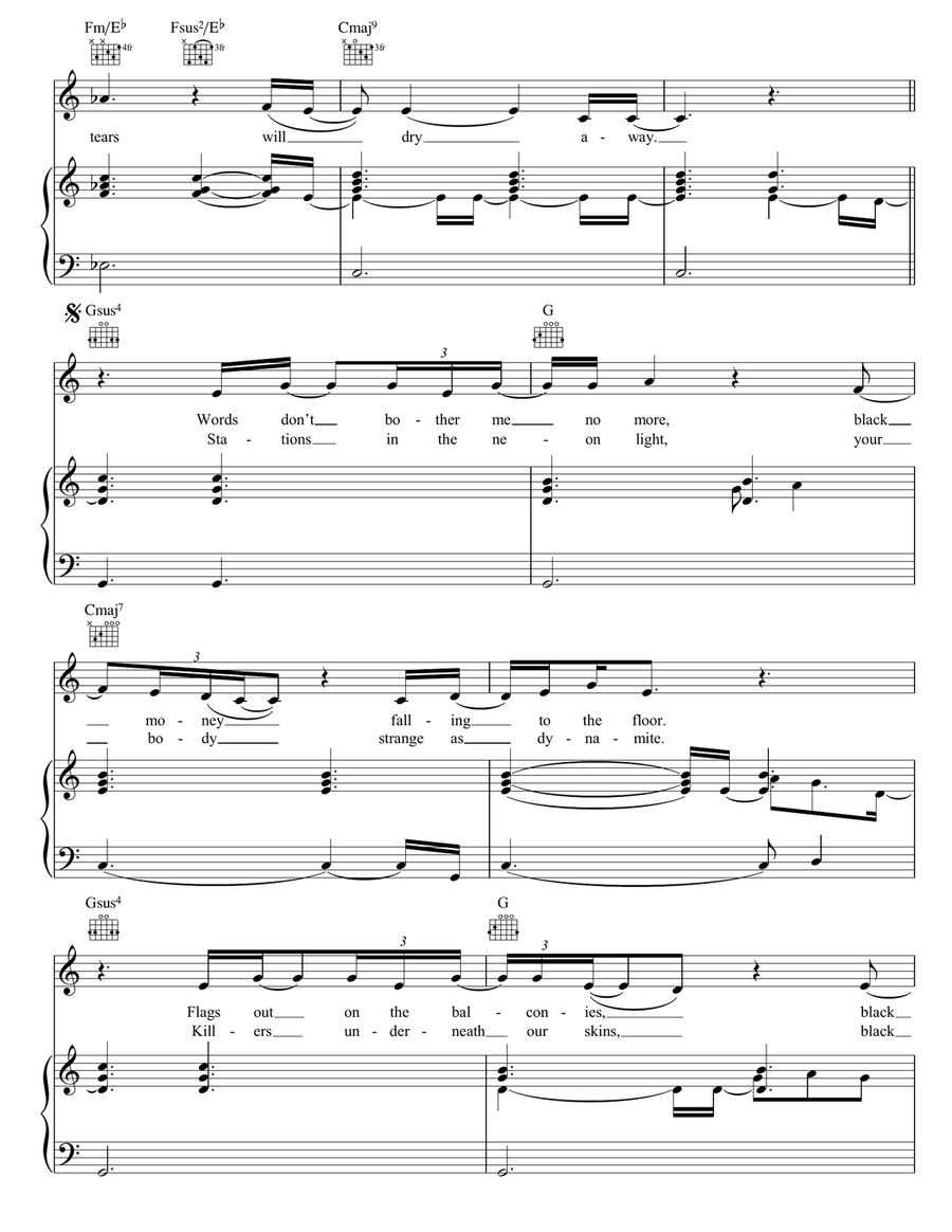 December December Piano, Vocal, Guitar scores gallery preview page 2