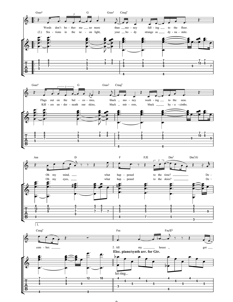 December December Acoustic Guitar scores gallery preview page 2