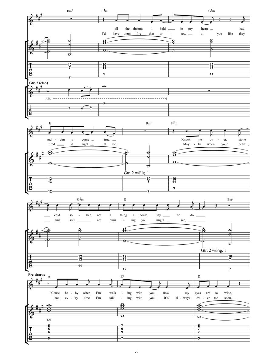 Be Mine Be Mine Acoustic Guitar scores gallery preview page 2