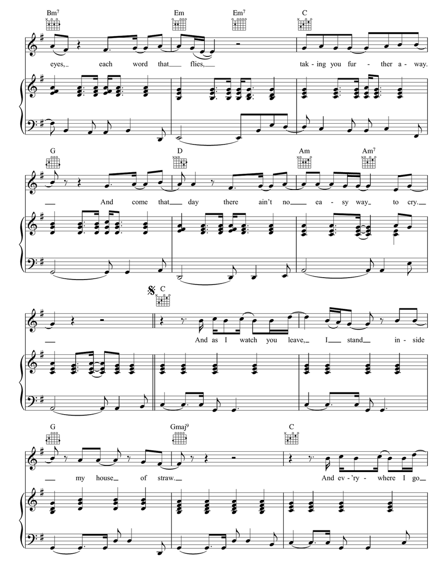 Easy Way To Cry Easy Way To Cry Piano, Vocal, Guitar scores gallery preview page 2