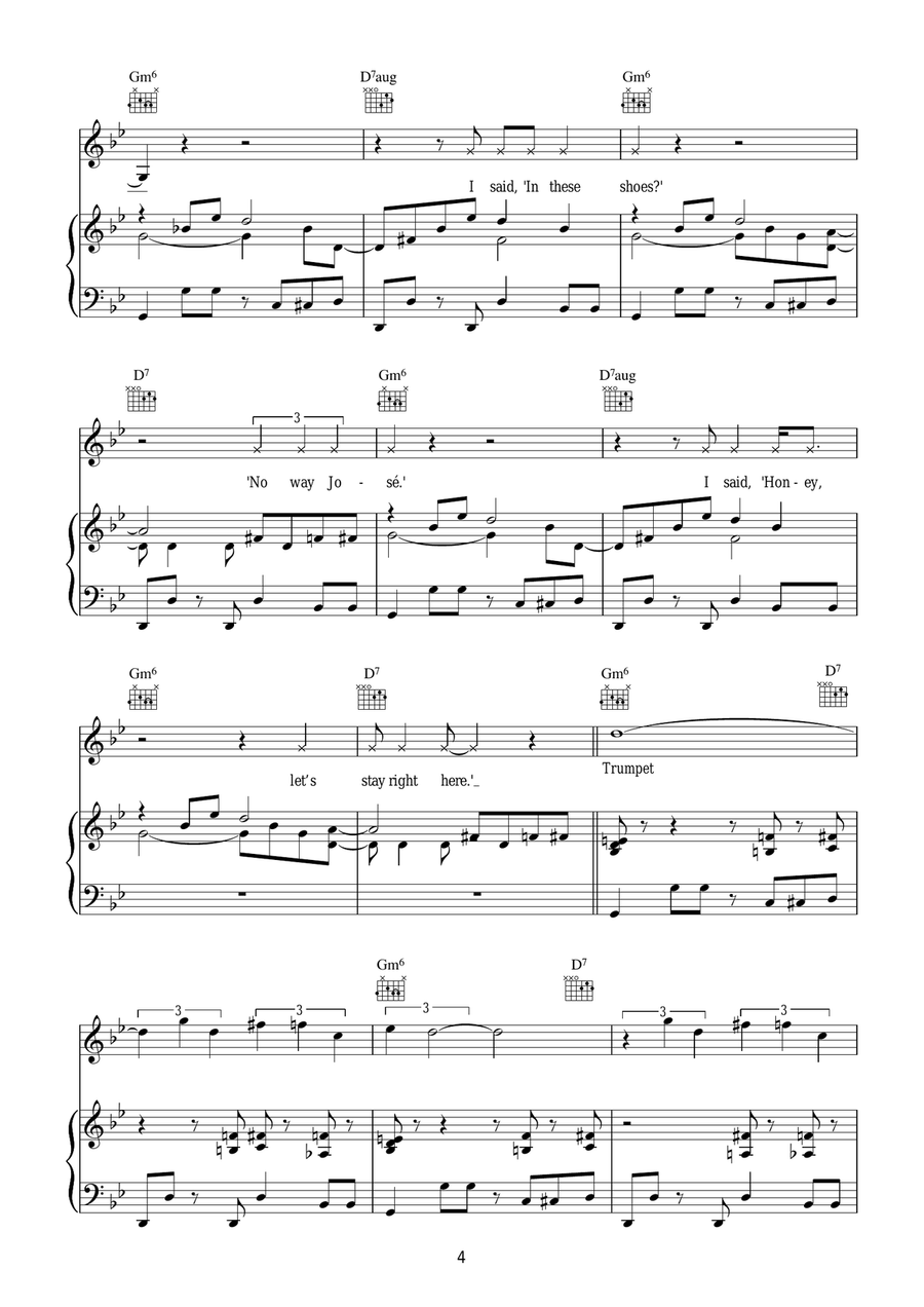 In These Shoes In These Shoes Piano, Vocal, Guitar scores gallery preview page 4