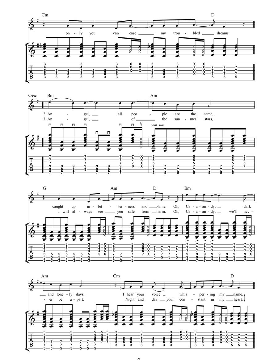 Candy Candy Acoustic Guitar scores gallery preview page 2