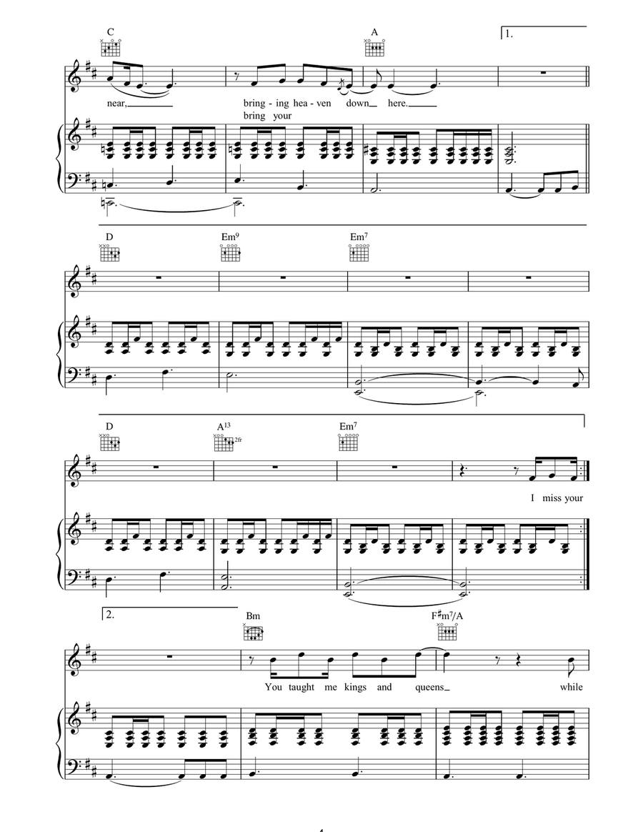 Nan's Song Nan's Song Piano, Vocal, Guitar scores gallery preview page 4