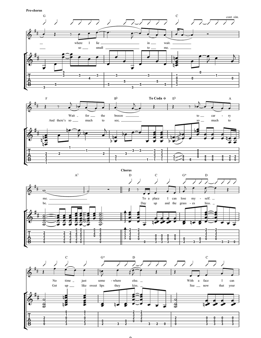 Leafy Mysteries Acoustic Guitar scores gallery preview page 2