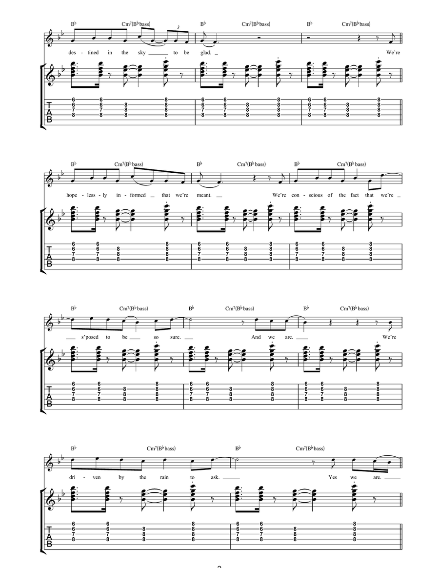 It's Written In The Stars Acoustic Guitar scores gallery preview page 2