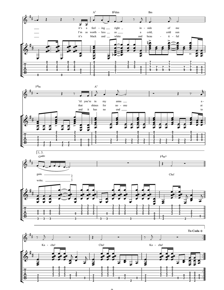 Illumination Illumination Acoustic Guitar scores gallery preview page 2