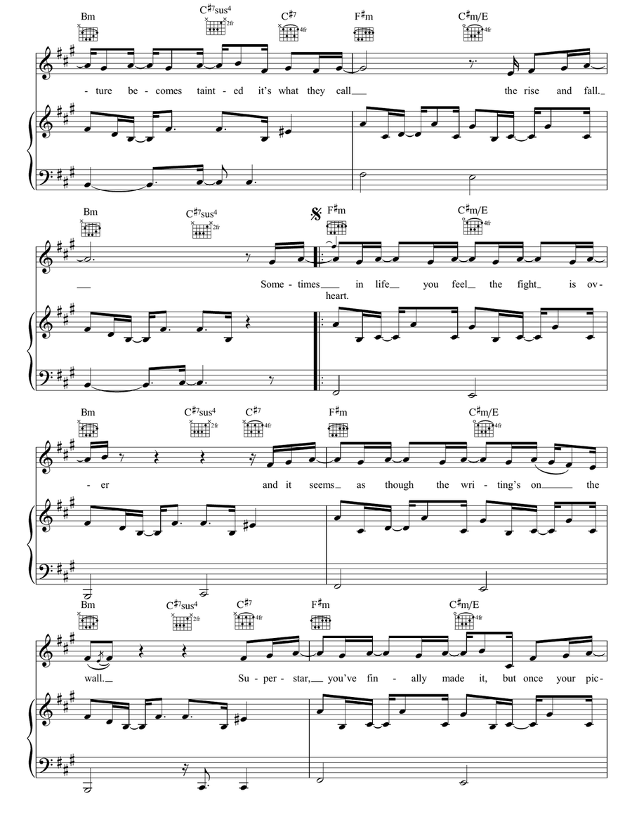 Rise And Fall Rise And Fall Piano, Vocal, Guitar scores gallery preview page 2