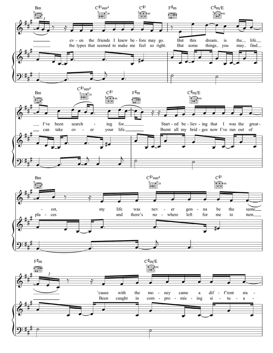 Rise And Fall Rise And Fall Piano, Vocal, Guitar scores gallery preview page 4