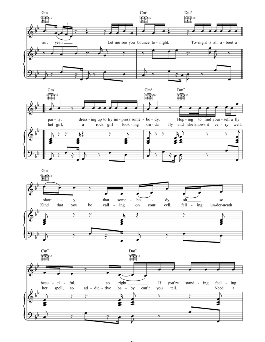 Hands Up In The Air Hands Up In The Air Piano, Vocal, Guitar scores gallery preview page 2
