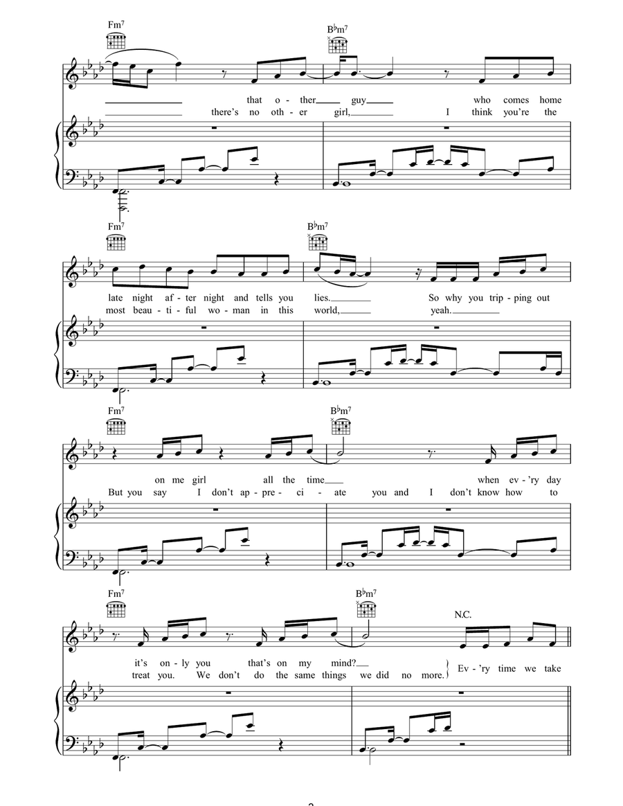 2 Steps Back 2 Steps Back Piano, Vocal, Guitar scores gallery preview page 3