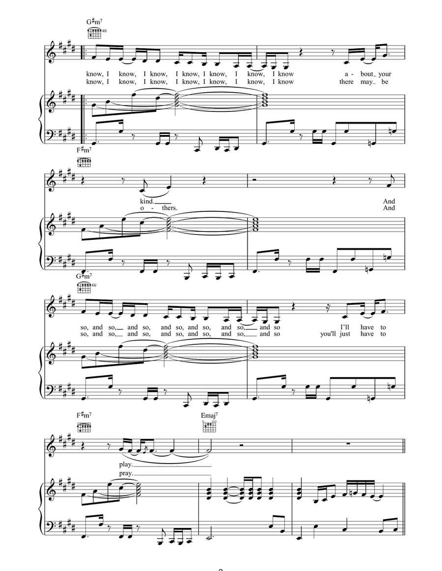 Murder On The Dancefloor Murder On The Dancefloor Piano, Vocal, Guitar scores gallery preview page 2
