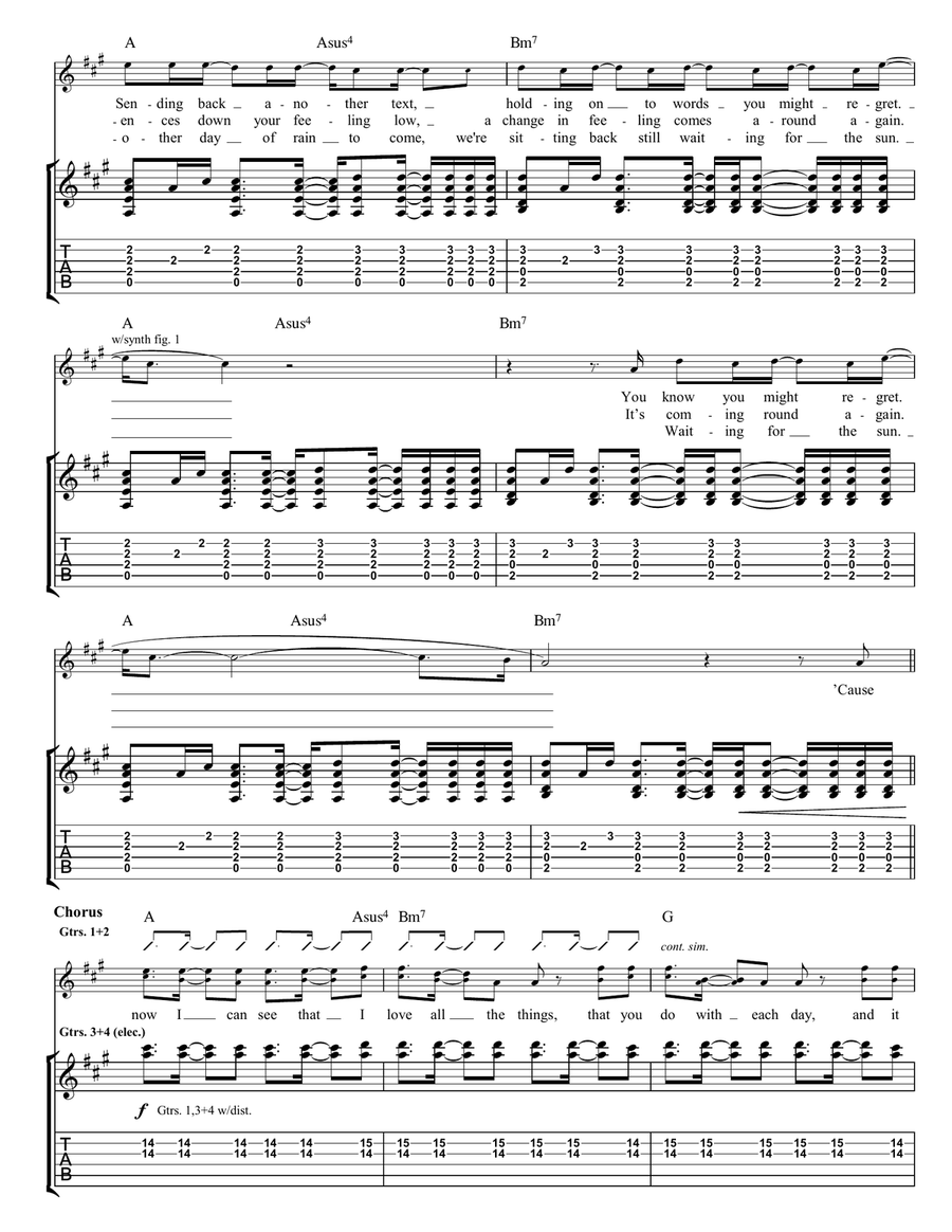 Find The Colour Find The Colour Acoustic Guitar scores gallery preview page 3