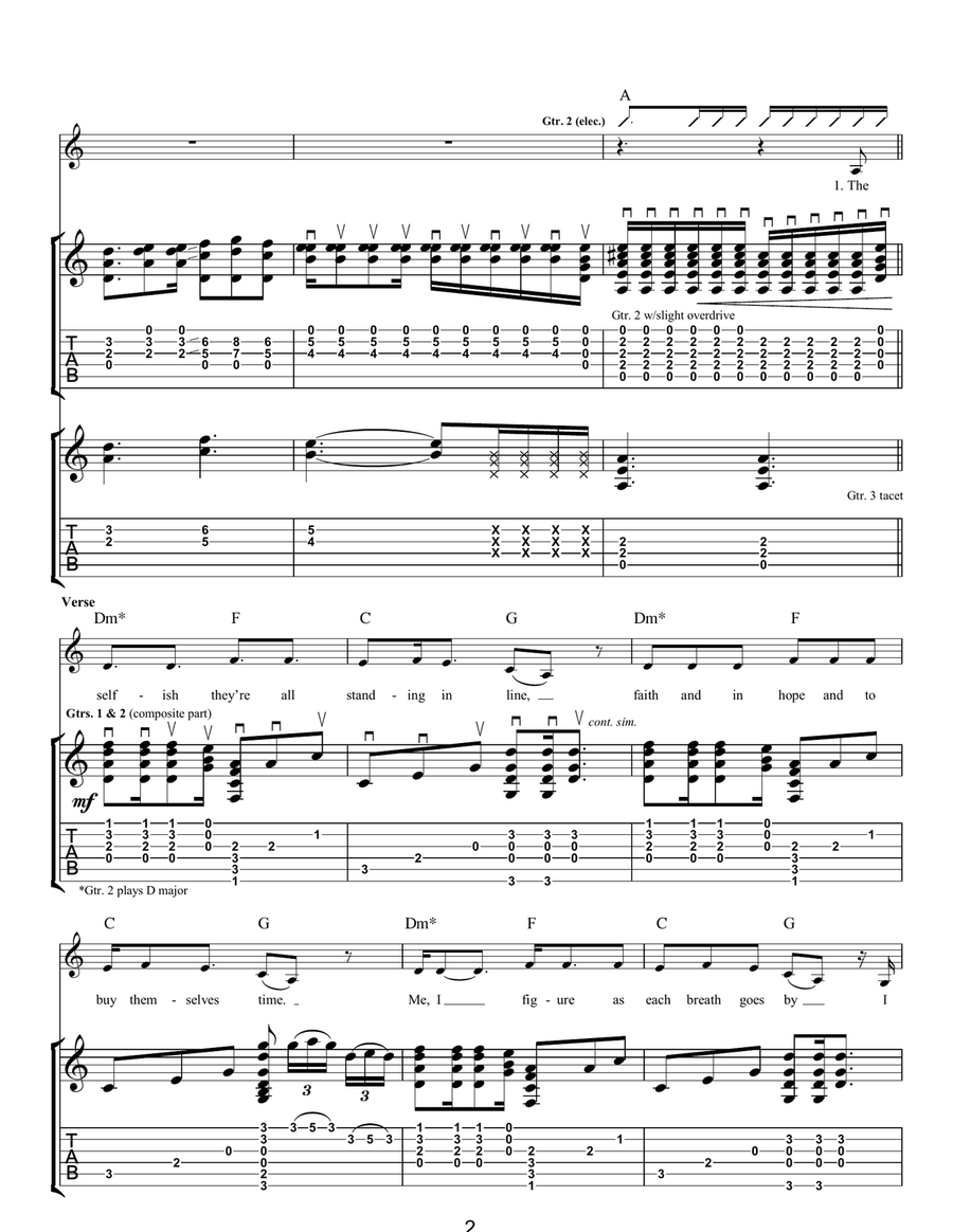 I Am Mine I Am Mine Acoustic Guitar scores gallery preview page 2