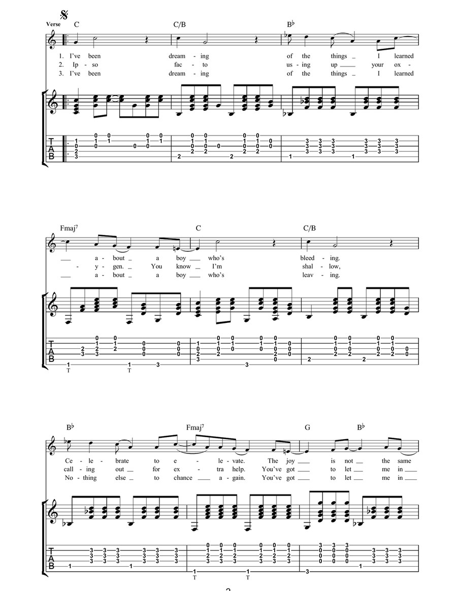 Something To Talk About Acoustic Guitar scores gallery preview page 2