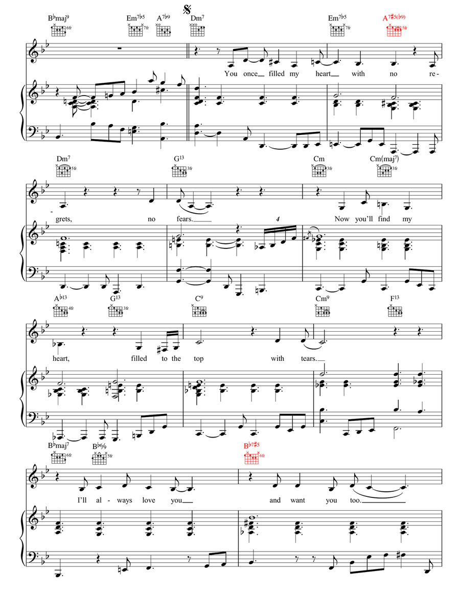 I Miss You So I Miss You So Piano, Vocal, Guitar scores gallery preview page 3