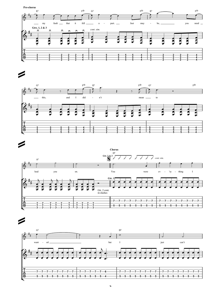 My Friends Over You My Friends Over You Acoustic Guitar scores gallery preview page 3