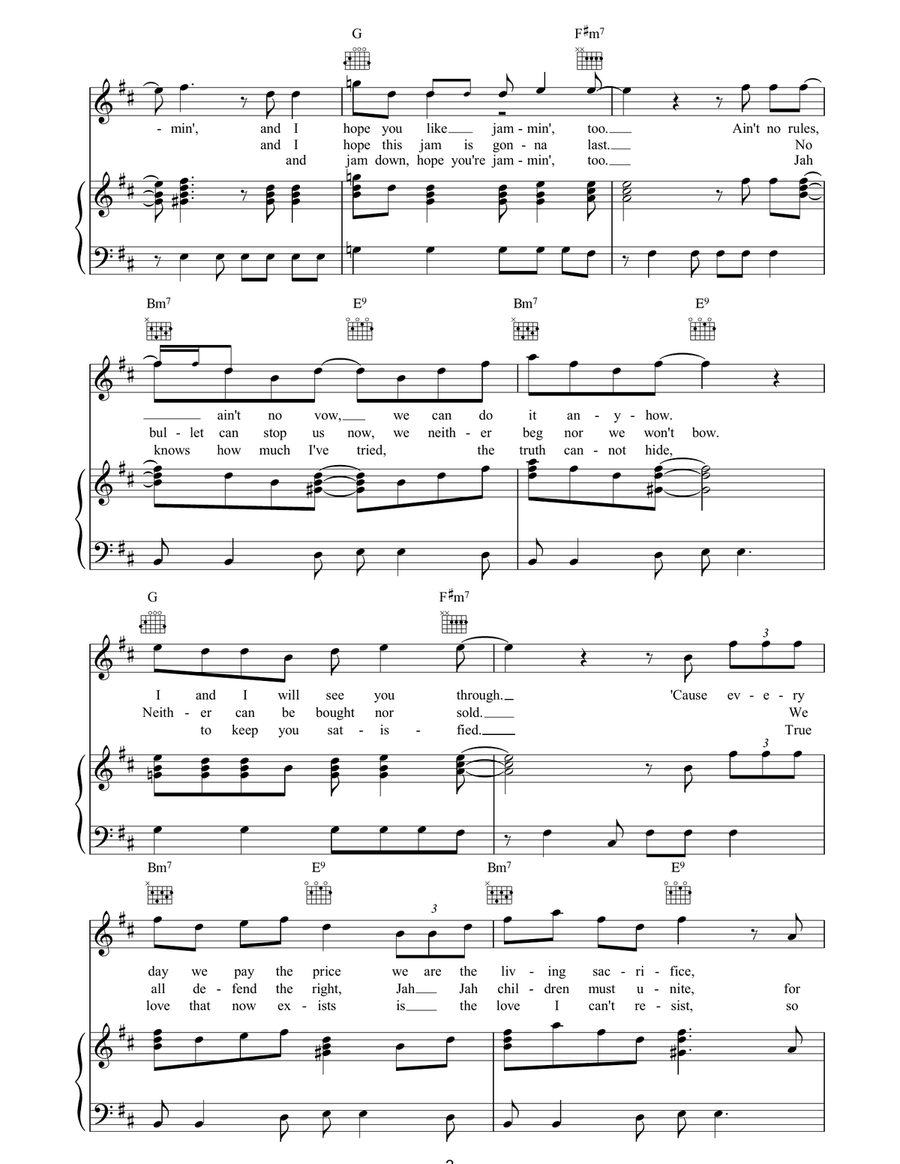 Jamming Jamming Acoustic Guitar scores gallery preview page 2