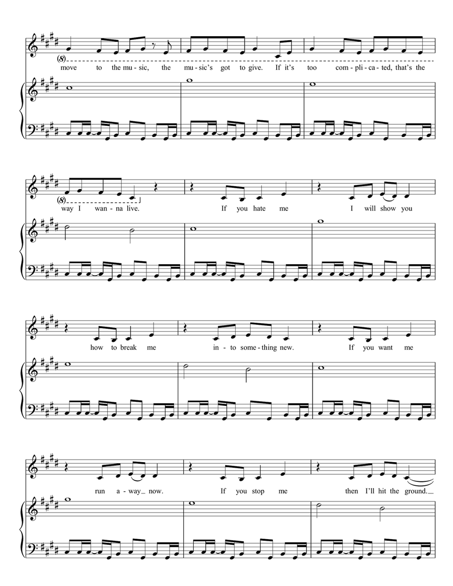 Round Round Round Round Piano, Vocal, Guitar scores gallery preview page 3