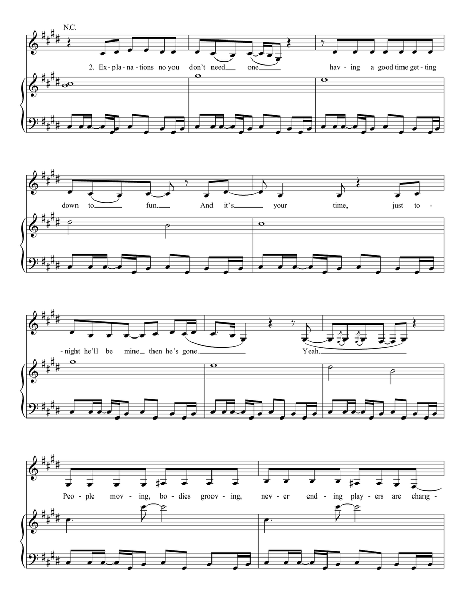 Round Round Round Round Piano, Vocal, Guitar scores gallery preview page 5